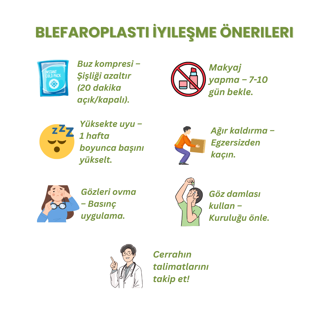 Blefaroplasti İyileşme Önerileri 