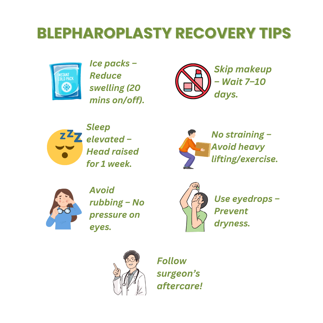 Infographic: Blepharoplasty Recovery Tips