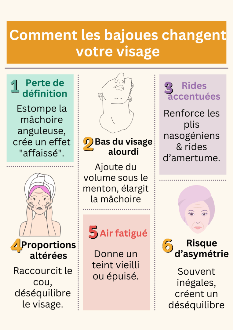 Comment les bajoues changent votre visage