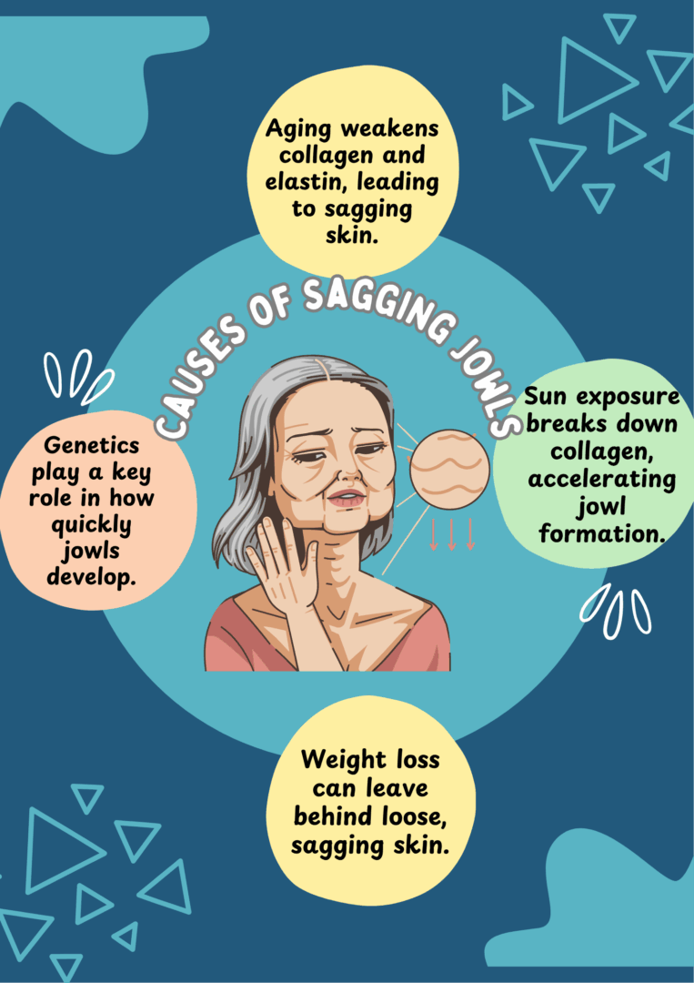 Infographic: Causes of Sagging Jowls 