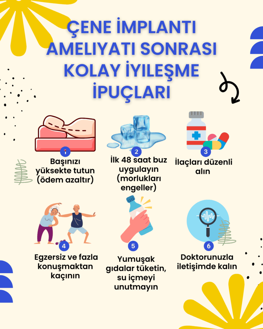 Çene İmplantı Ameliyatı Sonrası Kolay İyileşme İpuçları 