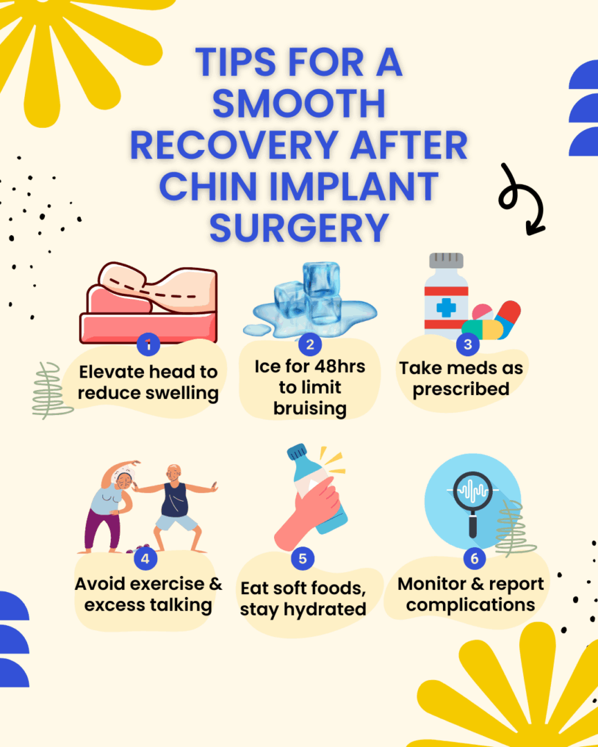 Infographic: Tips for a Smooth Recovery After Chin Implant Surgery 