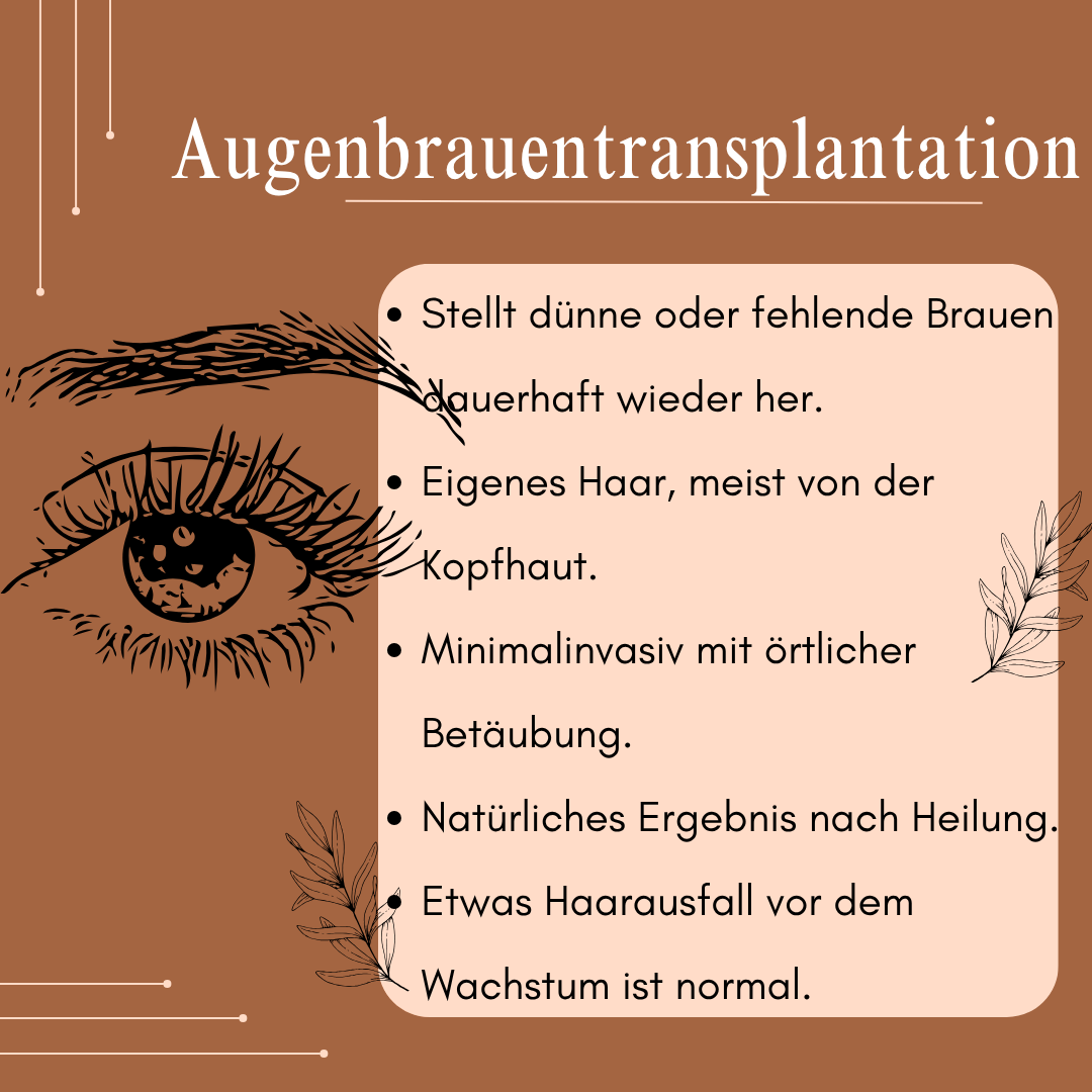 Augenbrauentransplantation 