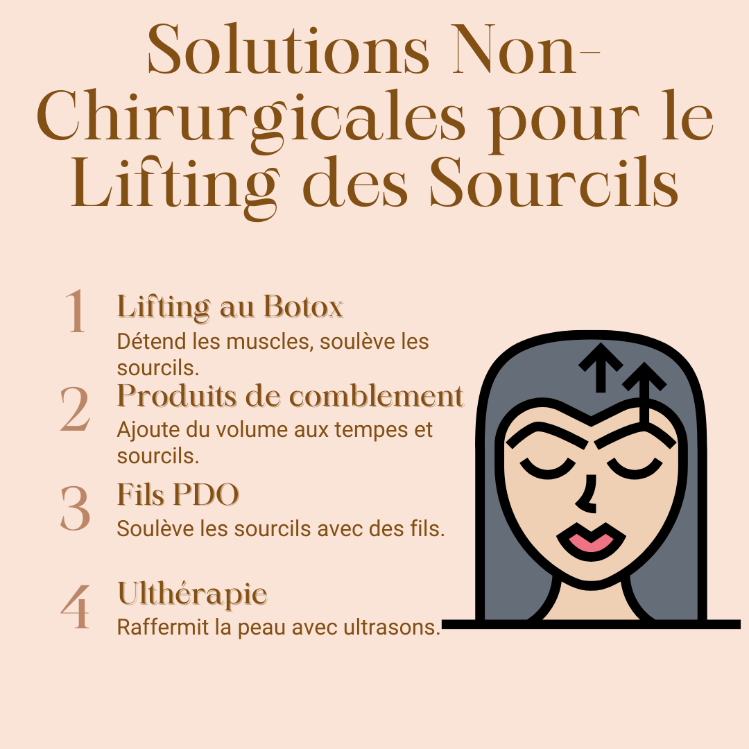 Solutions Non-Chirurgicales pour le Lifting des Sourcils 