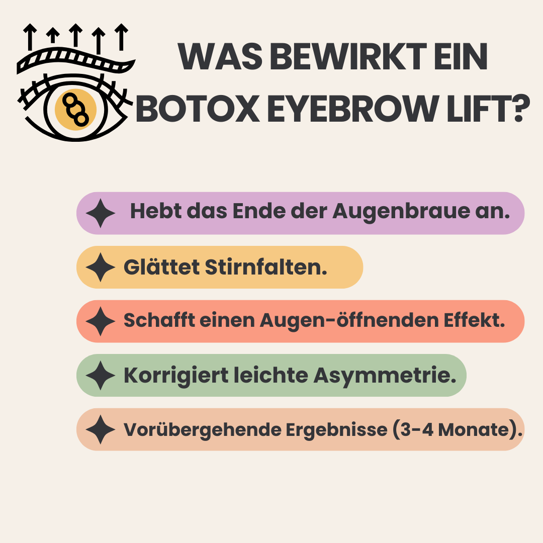 Was bewirkt ein Botox Eyebrow Lift