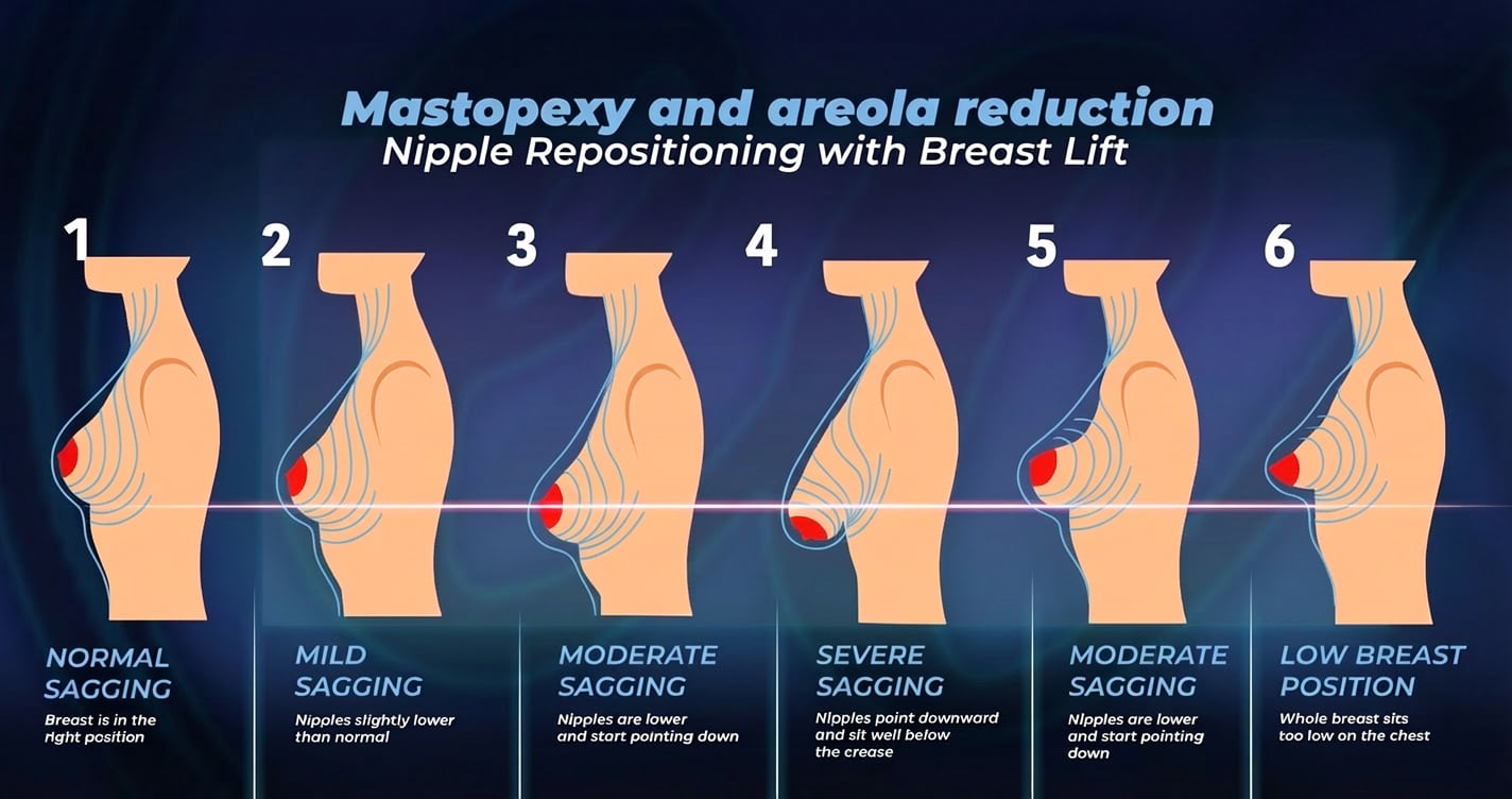 Infographic: Nipple Repositioning and Mastopexy