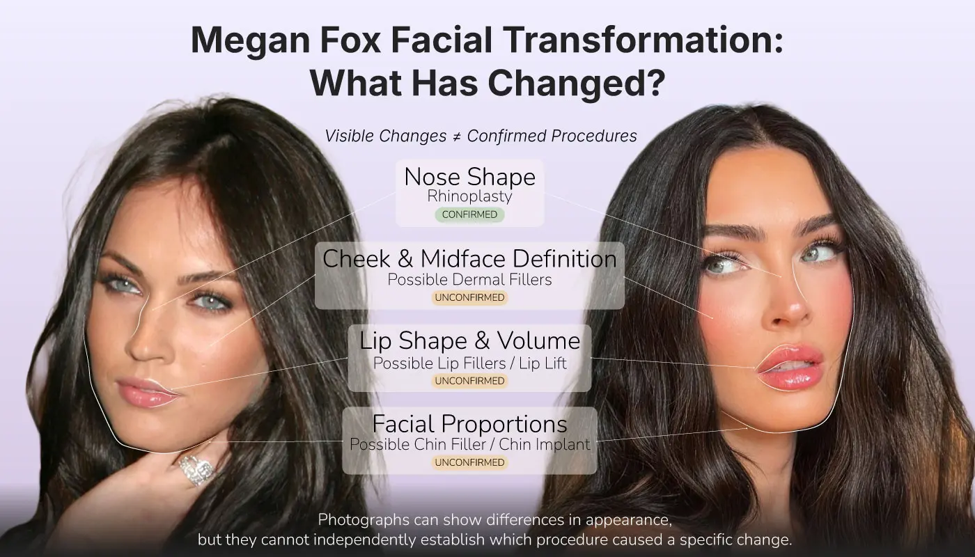 Megan Fox before and after