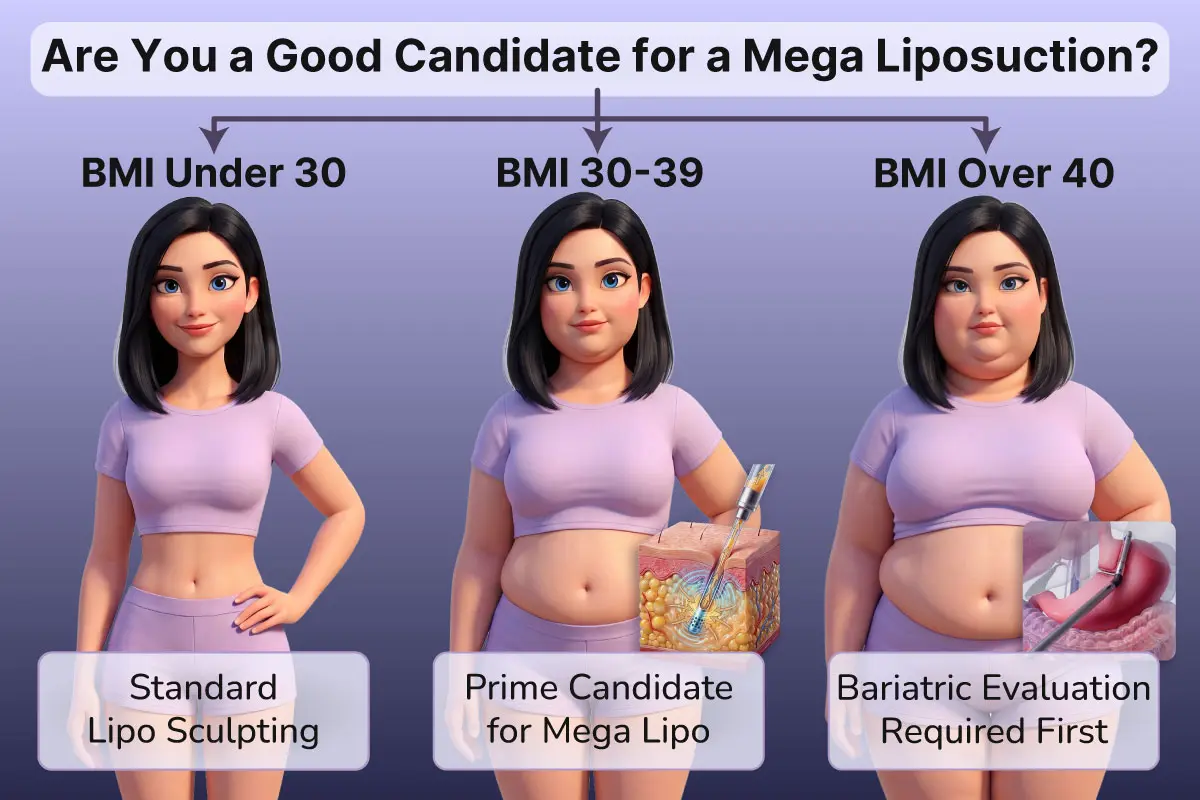 Candidates for a Mega Large Volume Liposuction in Turkey