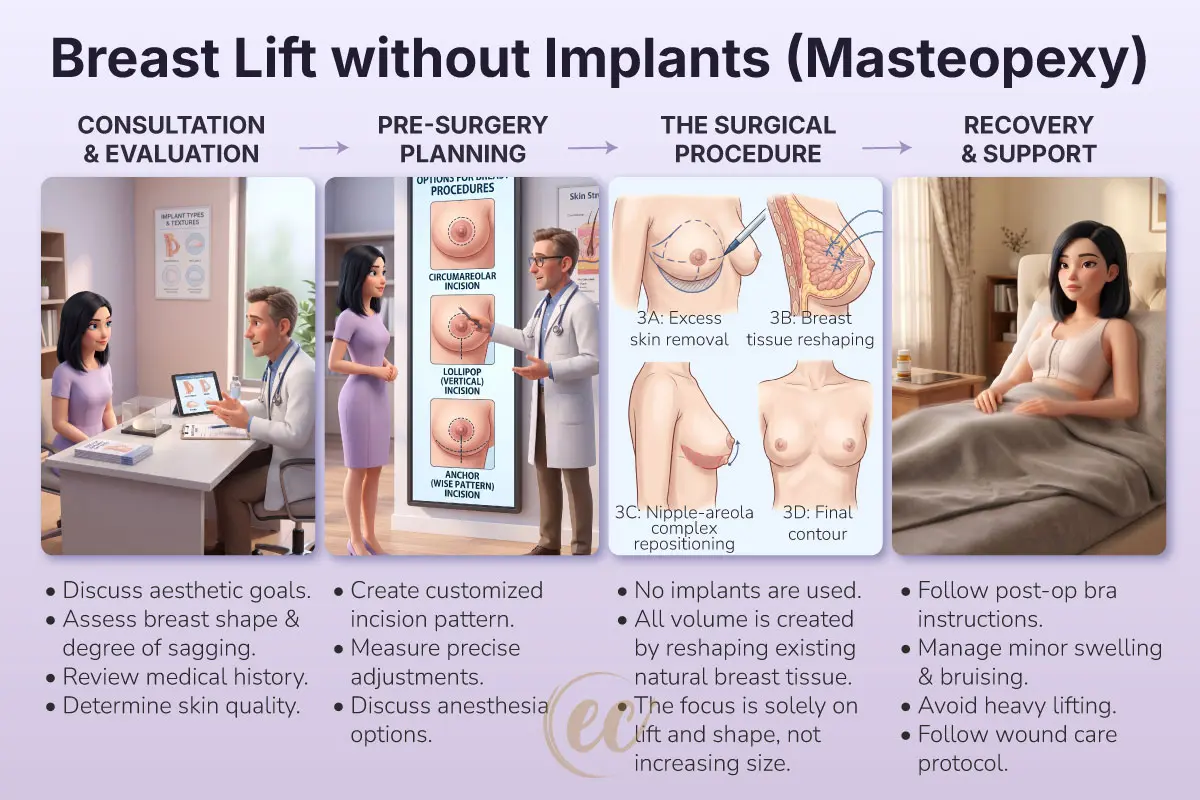 The Process of Breast Lift Without Implants