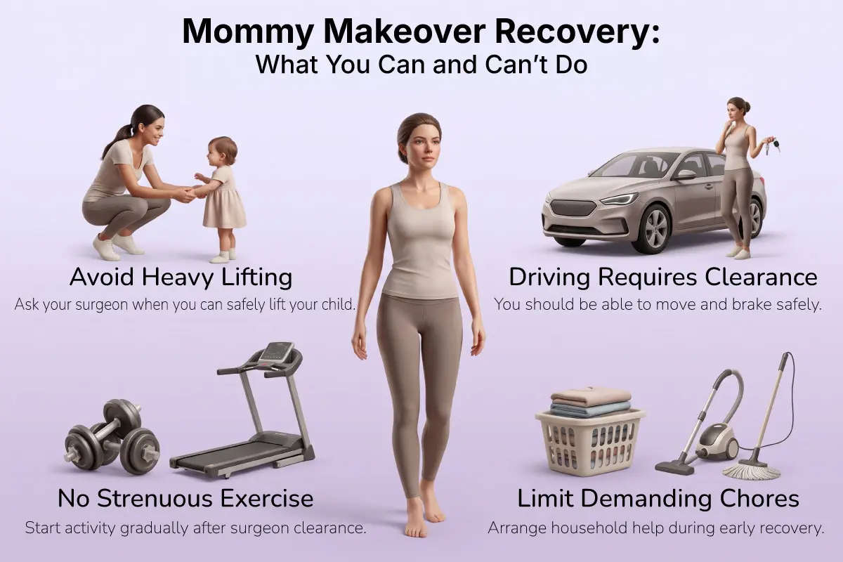 What can you do after mommy makeover