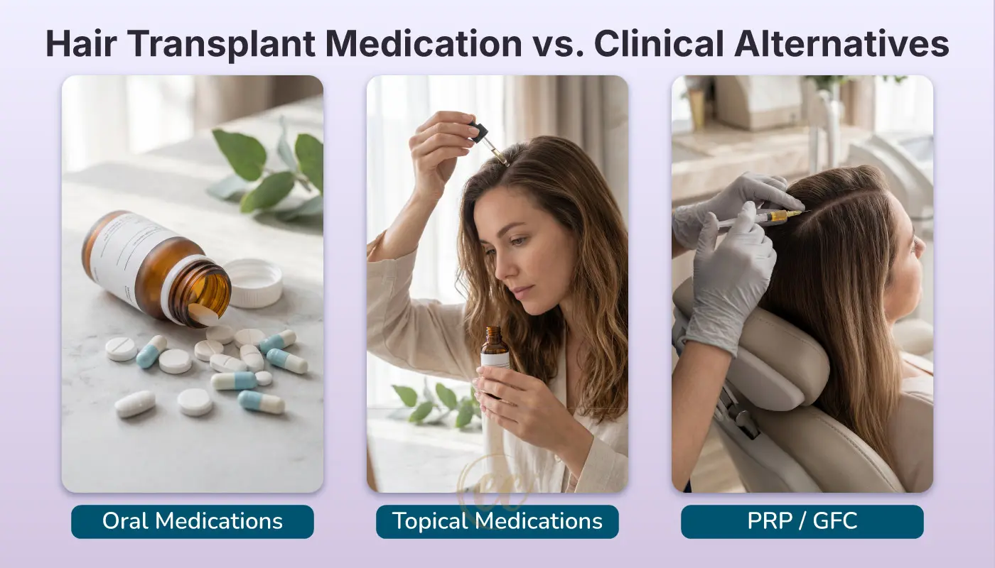 Comparing Finasteride and Minoxidil side-effect management with natural PRP hair therapy