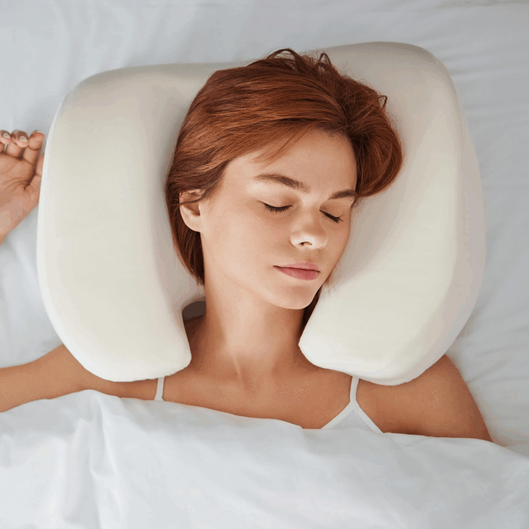 back sleep with neck pillow